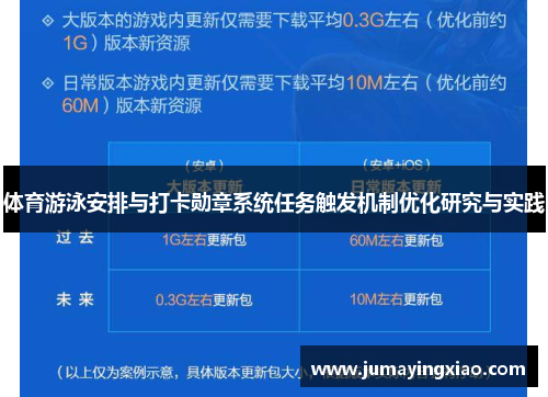 体育游泳安排与打卡勋章系统任务触发机制优化研究与实践